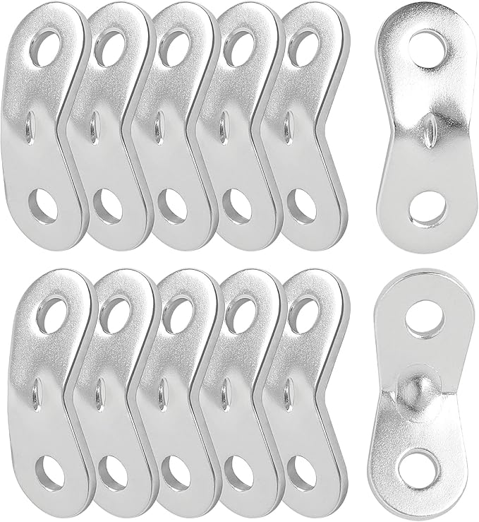 uxcell 12PCS Aluminum Alloy Guyline Rope Tensioner, Adjustable Cord Adjuster Tent Tensioners for Camping Accessories, Guy Line Adjusters Wind Rope Buckle for Outdoor Hiking Silver Tone