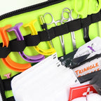 Lightning X Mid-Sized First Responder EMT Bag | LXMB25 | Fully Stocked w/ 240+ First Aid, EMS & Trauma Supplies - Fluorescent Yellow