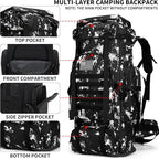 Hiking Backpack for Men 70L/100L Camping Backpack Military Rucksack Molle 3 Days Assault Pack for Climbing | Camping Backpack, 3 Days Assault Pack, for Climbing