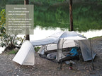Triphyr Backpacking Tent with F-Nexus Extension 2-Person Combo, Attachable Extension Shelter, Lightweight 2 Person Tent for Backpacking Camping Hiking & Biking