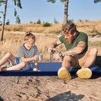 Tangkula Self Inflating Sleeping Pad, 3 Inch Inflatable Camping Mattress Pad with 9.5R Value, Insulated Foam Camping Mat with Pillow, Lightweight Camp Sleep Pad for Backpacking, Car, Tent