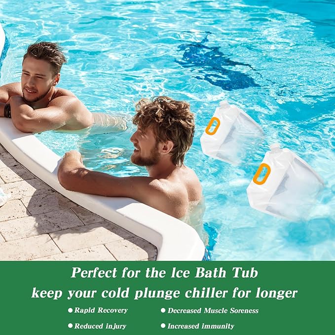 12 Pack 1.3 Gallon Collapsible Water Storage Bag Water Container Bag Emergency Jug Foldable Plastic Storage Pouch Freezable Carrier Tank for Outdoor Sport Camping (Clear, Classic)