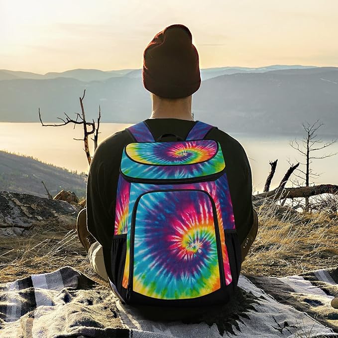 Tropical Pineapples Fruits Cooler Backpack Insulated Leak Proof Beach Cooler Bag Soft Lunch Picnic Hiking Camping Backpack Cooler