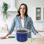 CONCORD Sapphire Nonstick 7 Quart Stock Pot Cookware Set (Induction Compatible)