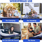 Full Size Camping Air Mattress Leak Proof Travel Bed Sleeping Pad Portable Air Bed for Home Camping SUV Truck RV Tent (Double Size)