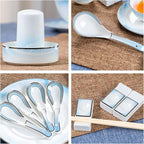 Bone China Dinner Sets Nordic Creative Phnom Penh Combination Ceramic Tableware Suit Suitable for Gifts Wedding Hotel 58 Piece