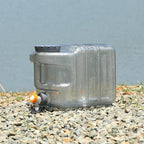 RedSwing 5.3 Gallon Water Container with Spigot, BPA Free Portable Water Storage Tank for Camping Outdoor Hiking Travel, PC Food Grade Thickened Bucket, Grey, 20L