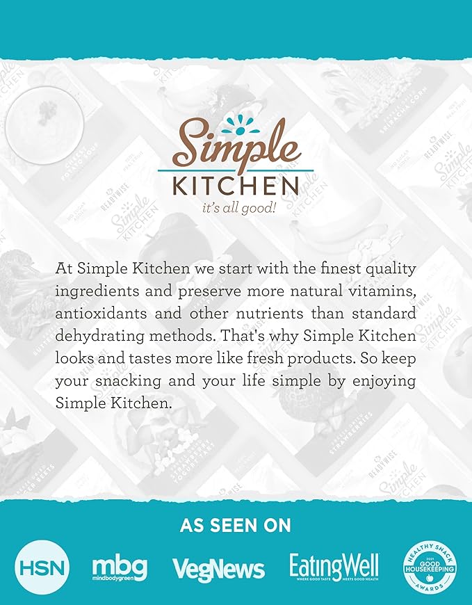 Simple Kitchen New England Clam Chowder Soup Mix - 17 Servings for Meal Prep, Vegetarian, Gluten Free & Freeze Dried Canned Food for Camping Meals, Backpacking & Hiking, Survival Kit, Pack of 4