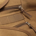 ASR Outdoor 30L Heavy Stitch Gold Panning Backpack Camping Canvas Rucksack, Khaki