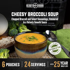 Ready Hour Cheesy Broccoli & Rice Soup Case Pack – Freeze-Dried Soup, Emergency Food, Long-Term Storage, Instant Survival Meals, Prepper Pantry, Prepared Meals, Ready to Eat – 24 Servings (6 Pouches)