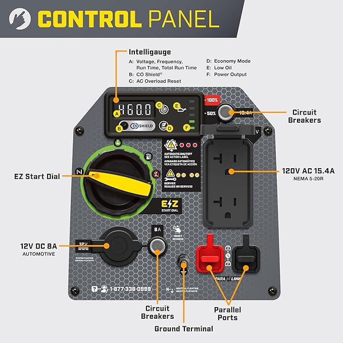 Champion Power Equipment 2500-Watt Ultralight Portable Inverter Generator with Quiet Technology and CO Shield