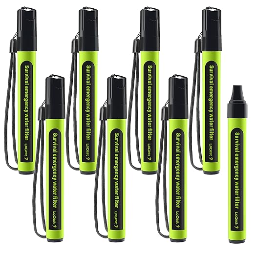 8 Pack Water Filter Straw - Water Purifying Device - Portable Personal Water Filtration Survival - for Emergency Kits Outdoor Activities and Hiking - Water Filter Camping Travel Survival Backpacking