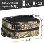 Tirrinia Expandable Insulated Lunch Bag for Men Women – Leakproof Reusable Cooler LunchBox for Kids & Adults, with Shoulder Strap, Perfect for Work, School, Office, Travel,Maple Leaf