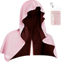 Cooling Hoodie Towel Women: Cooling Towels for Neck and Face, Instant Cool When Wet, UPF 50 Sun Protection, Cool Towel for Hot Weather, Great for Sports, Gym, Golf, Camping - Pink