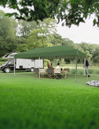Garvee 10x10 Pop Up Canopy Tent, Heavy Duty Commercial Instant Shelter with One-Person Setup, UPF 50+ Waterproof, 100 Sq Ft Shade for Outdoor Events, Camping, Farmers Market