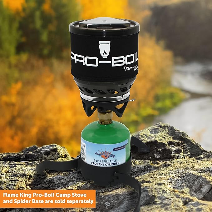 Flame King 1/2LB Propane Tank, Refillable and Empty Cylinder for Small Propane Lamps, Lanterns and Camp Stoves