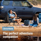 CleverMade Collapsible Insulated Cooler Bag – Leakproof Soft Cooler for Beach, Travel, Car – Bottle Opener