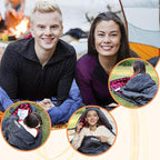 0 Degree Sleeping Bag 100% Cotton Flannel XXL Cold Weather Winter Oversized Sleeping Bag for Adults Camping Zero Degree Big and Tall with Compression Sack