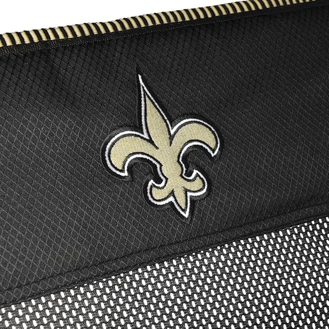 Kijaro NFL Sports Fan Folding Chair, 26" L x 35.5" W x 37" H, New Orleans Saints