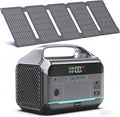 DARAN Portable Power Station with 60W Solar Panel Included, 288Wh (90,000mAh) LiFePO4 Battery, 350W (600W Peak), 7-Port Design, 2.1Hrs Fast Charing Solar Generators for Home, Outdoor Camping