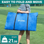 1MORE Portable Folding Bench, Foldable Sideline Bench for Team, 6 Seats Outdoor Camping Chair with Carry Bag & Backrest, Team Sport Sideline Bench for Football,Soccer, Fishing. Blue
