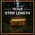 Haven Ridgelight - Dimmable LED Strip Lights - Hammock Camping Accessories - Tent Lights - Outdoor Indoor Light - 78 Inches Long
