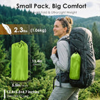 Minthouz Camping Sleeping Pad, 5 Inch Thick Inflatable Camping Pad, Foot Pump Fast Inflation, Portable Sleeping Mat for Camping Backpacking Hiking Traveling Tent