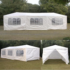 Smartxchoices 10' x 30' Outdoor Waterproof Gazebo Canopy Tent with Removable Sidewalls and Windows Heavy Duty Tent for Party Wedding Events Beach BBQ, White