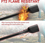 16/3 75 Ft Outdoor Extension Cord Waterproof, Weatherproof & Flame Retardant Black 3 Prong Power Cord Outside for Lawn & Garden, 10 Amps 1250 Watts 125 VAC 16AWG SJTW, ETL Listed