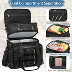 Tactical Lunch Box for Men, Large Expandable Insulated Cooler Bag Lunch Bag for Men, Double Deck Soft Mens Lunchbox for Work, Picnics, Outdoor Shifts, Camping & Travel, 16L, Dark CM