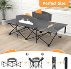 Suteck Kids Camping Cot, Comfortable Toddler Cot Bed Easy to Store and Use, Portable Sleeping Cot with Guardrail, Lightweight Bed for Outdoor Indoor Home