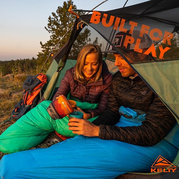 Kelty Cosmic Ultra 20 Degree Sleeping Bag, 800 Dridown, Premium Thermal Efficiency, Soft to Touch, Large Footbox, Environmental and Health Friendly C0 and PFC-Free DWR, Compression Stuff Sack, & More