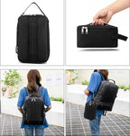 BEIMILY Mini Insulated Lunch Bag for Women Men, Portable Refrigerated Lunch Box,Soft Insulated Tote Cooler Bag for Work Camping Hiking Beach Picnic with Comfort Handle and Removable Hand Strap(Black)