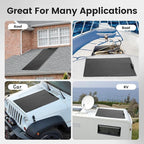 800W Solar Panel Kit, 2x400W Flexible Monocrystalline RV Solar Panel | for 12V/24V Battery | ETFE Semi-Flexible, Bendable to 30° | for RV, Boat, Van, Off-Grid Charging(Black)