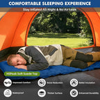 HiiPeak Camping Sleeping Pad, Ultralight Camping Mat with Pillow, Built-in Foot Pump Inflatable Sleeping Pads Compact for Camping Backpacking Hiking Traveling Tent
