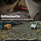 OneTigris 2 Person Footprint for Backpacking Tent, 2000mm Waterproof Rating, 78.7"x47.24"