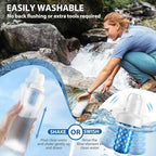 Enhon 1 Pack Water Filter Cartridge Compatible with Katadyn BeFree (Including Older Models), Fits 42mm Openings, Perfect for Hiking, Stamina Sports, Travel Water Filtration