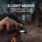 NEBO Einstein Rechargeable Cap Light | 50 Lumens, 3 Light Modes, 90 Degree Adjustable Tilt, Compact & Portable, Hands-Free Wave Activated LED Light, Includes Micro-USB Charging Cable.