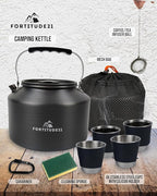 Tea Kettle for Stovetop, 2.2L Teapot for Boiling Water, Camping Kettle for Stove Top, Coffee and Water Kettle for Stovetop Use, Camp Kettle for Tea Brewing