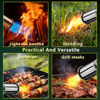 Powerful Propane Torch Gun,Kitchen Cooking Torch With One-Touch Max Fire, Charcoal Lighter with a Safety Lock, Adjustable Blow Torch for Sous Vide, BBQ, Campfire, Fireplace(Tank Not Included)