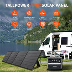 400W Portable Solar Panel, Lightweight Foldable Solar Panel with Adjustable Kickstand, Suitcase with Handle, Solar Charger for Camping, Outdoor Activities