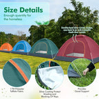 Woanger 10/16 Pack Bulk 2 Person Camping Tents for Homeless Lightweight Tent with Rain Fly and Carrying Bag Waterproof Windproof Setup Pop Up for Camping Backpacking Donation