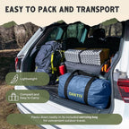 CloudCamp Inflatable Tents for Camping- 6 People Waterproof Oxford Fabric(210D), Quick Setup Air Tent with Manual & Battery Pump, UV Protection, 4-Season Inflatable Tent
