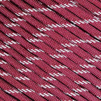 Fluorescent Reflective 550 Type III Guyline Tent Rope Camping Survival Cord High-Visibility Paracord (Reflective Burgundy, 50 Feet)