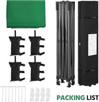 Yaheetech Heavy Duty Pop Up Canopy Tent, 10x15 Commercial Instant Shelter Tent, Outdoor Adjustable Canopy with Wheeled Bag, 4 Sandbags & 8 Stakes, Dark Green