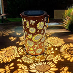Colorful Sunflower Glow Solar Garden Lantern, Twinkle Halo Lantern, 2026 Waterproof Outdoor Solar Powered Hanging Light for Garden, Let Your Garden Bloom with Light After Sunset (A1)