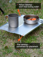 WildCall Mini Solo Folding Table Ultralight Compact with Carry Bag for Backpacking Camping Hiking Beach