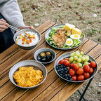Titanium Camping Bowl - 140mm(5.5") Small Eating Bowl, 56g Lightweight Backpacking Tableware, Stackable Outdoor Dish for Cereal/Soup RT025T