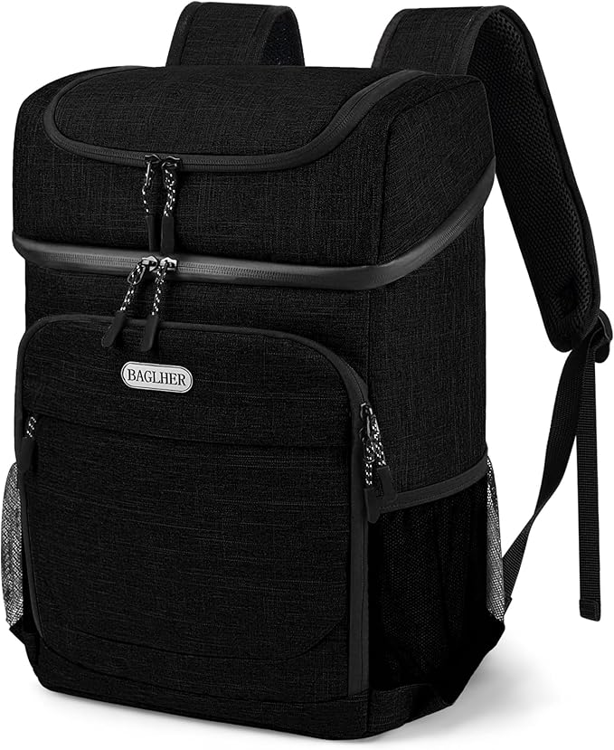 BAGLHER Lightweight Insulated Cooler Backpack - 30 Cans, Leak-Proof for Lunch, Picnic, Hiking, Camping Trips
