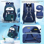 Backpack Set for Boys Astronaut Schoolbag with Lunch Box Pencil Case Set Bookbags for Kids Children Waterproof Lightweight Backpacks
